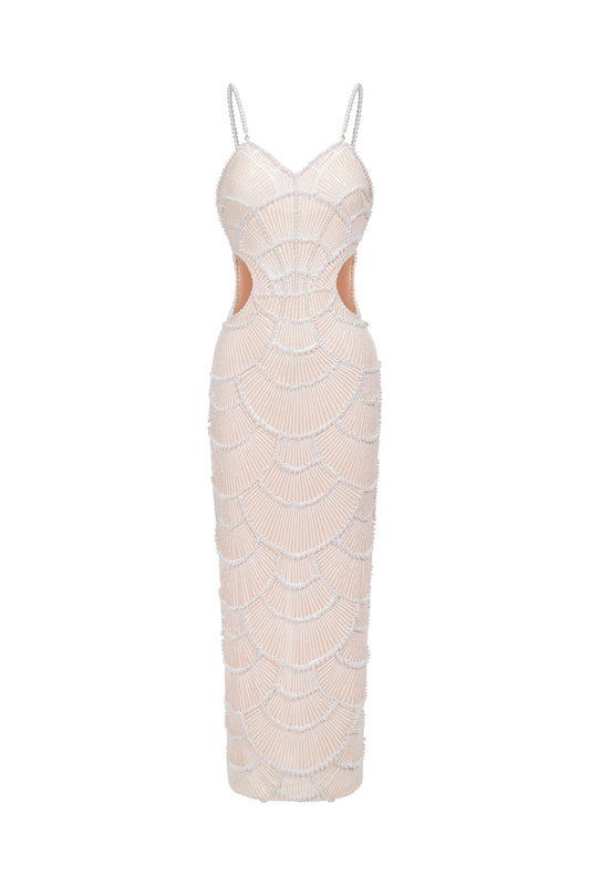 Teresa Pearl Sequin Midi Dress