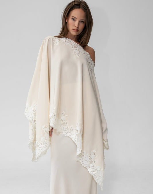 Heather Lace Skirt, Ivory