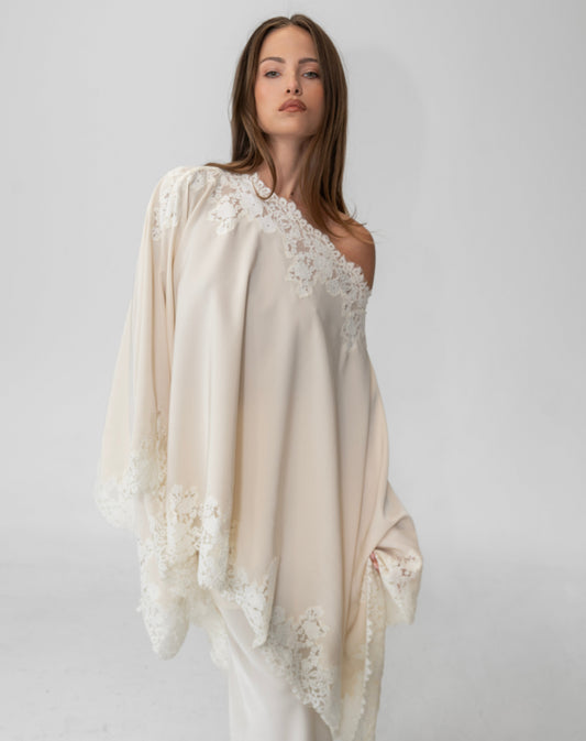 Heather Lace Skirt, Ivory
