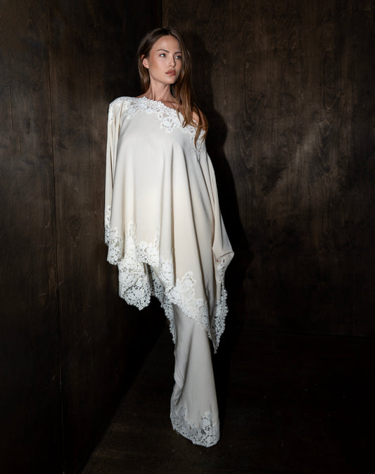 Heather Lace Skirt, Ivory